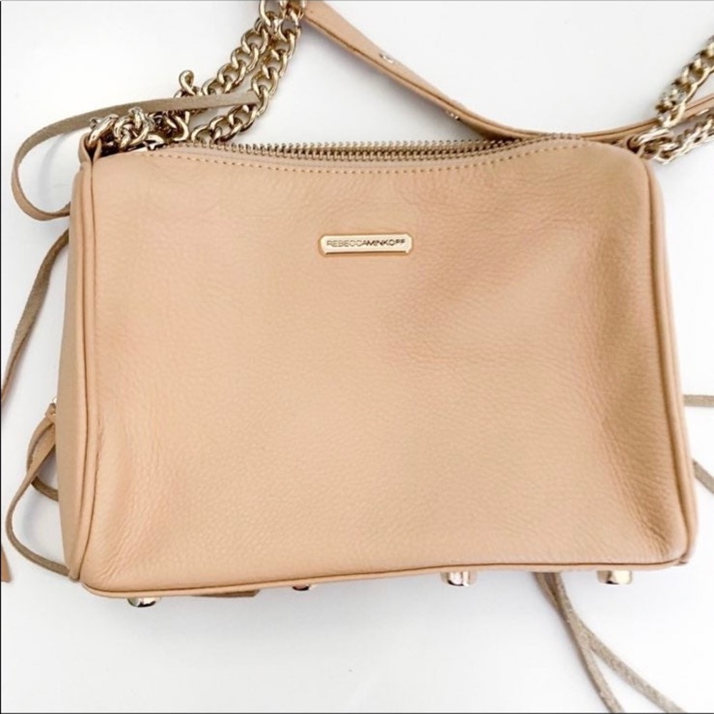 Rebecca Minkoff 5-Zip Pebble Leather Bag